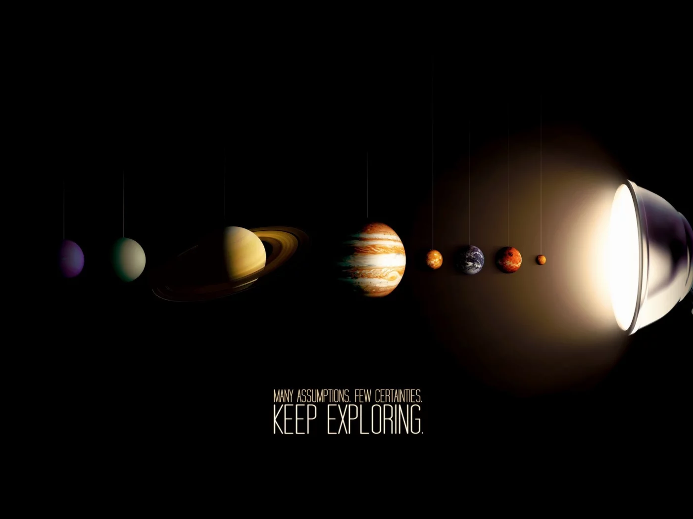 солнечная система, лампа, Planets