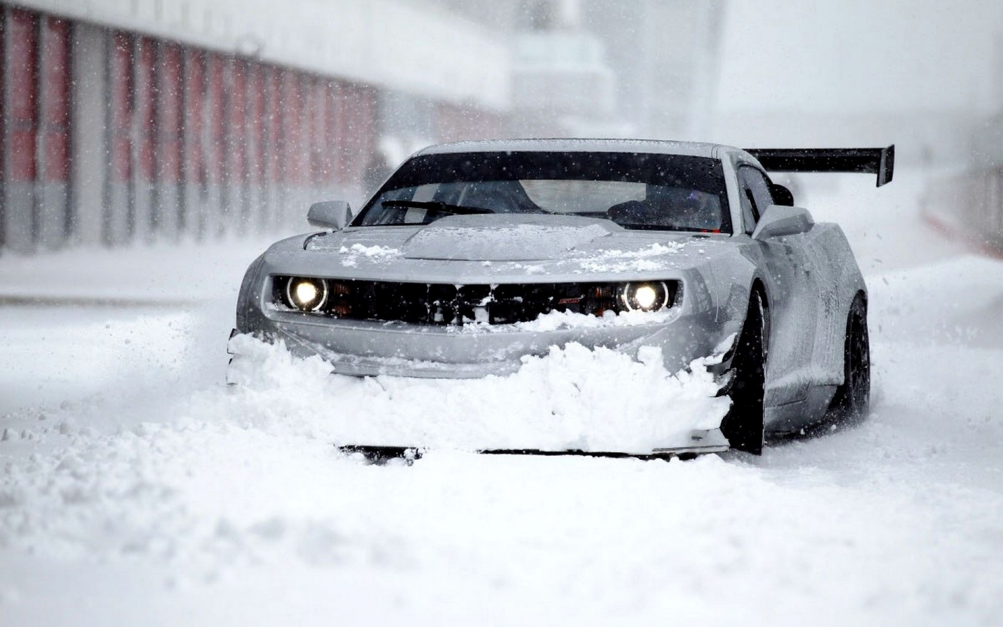 автомобиль, Car, camaro, zl1, chevrolet, winter, wallpapers, обоя, snow