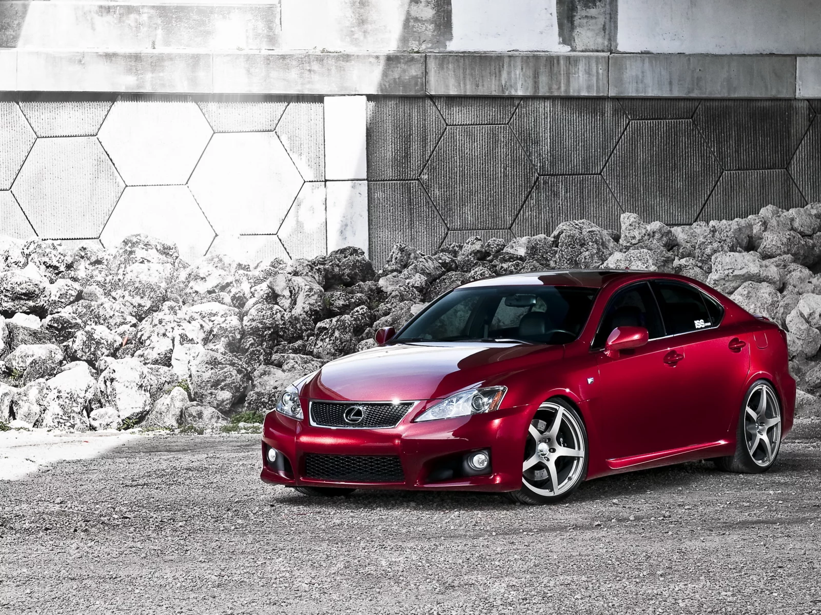 тюнинг, автомобиль, лексус, is, Lexus, красный