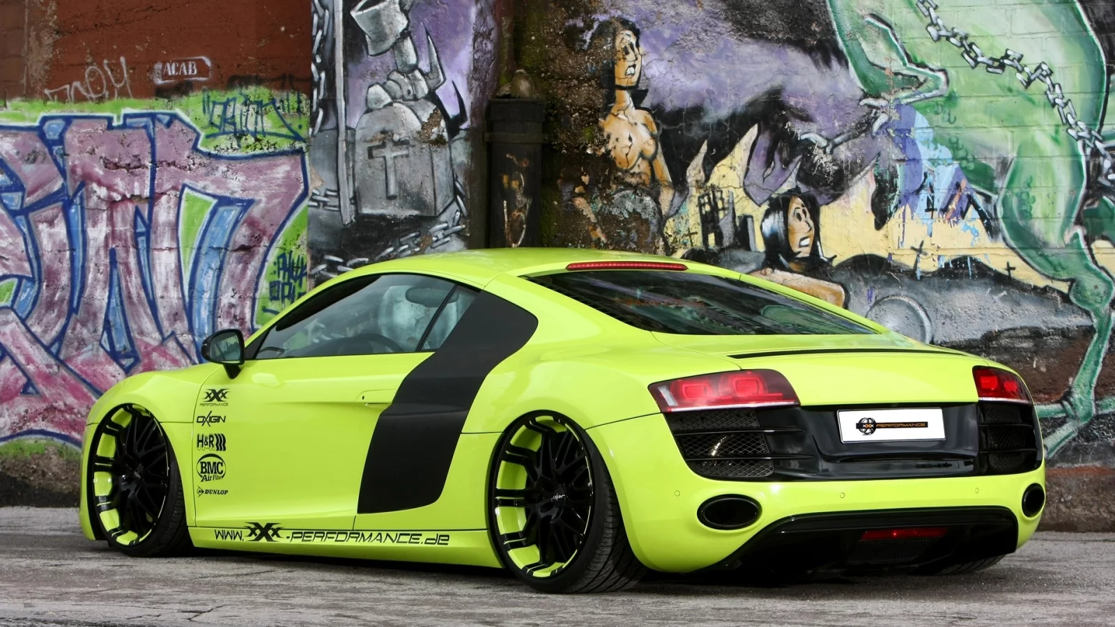 в10, r8, зелёный, р8, суперкар, ауди, audi, Xxx performance, v10