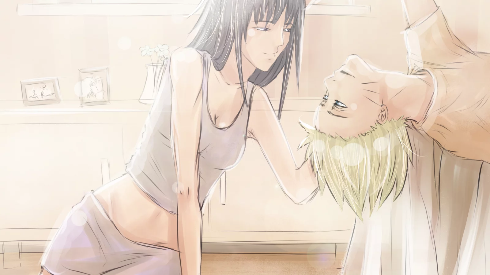 девушка, naruto, Арт, наруто, iddrif, hyuuga hinata, naruto uzumaki, аниме