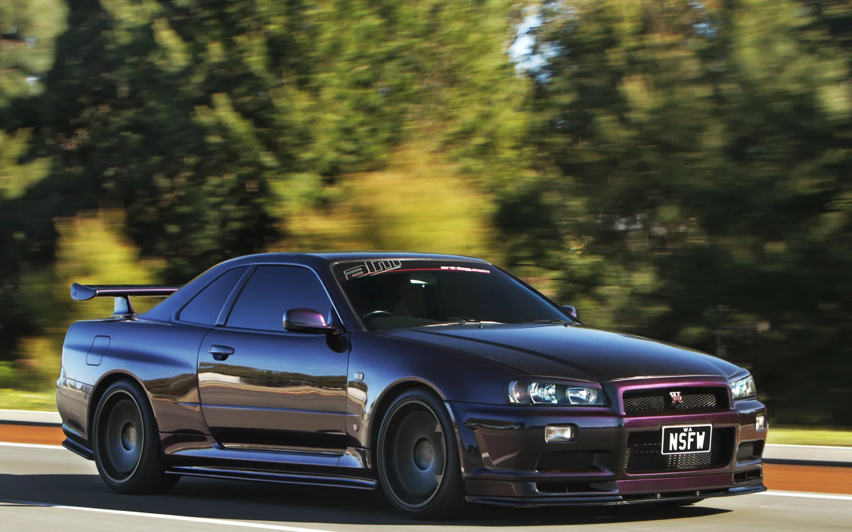 ниссан, скайлайн, r34, skyline, скорость, Nissan, front, gt-r