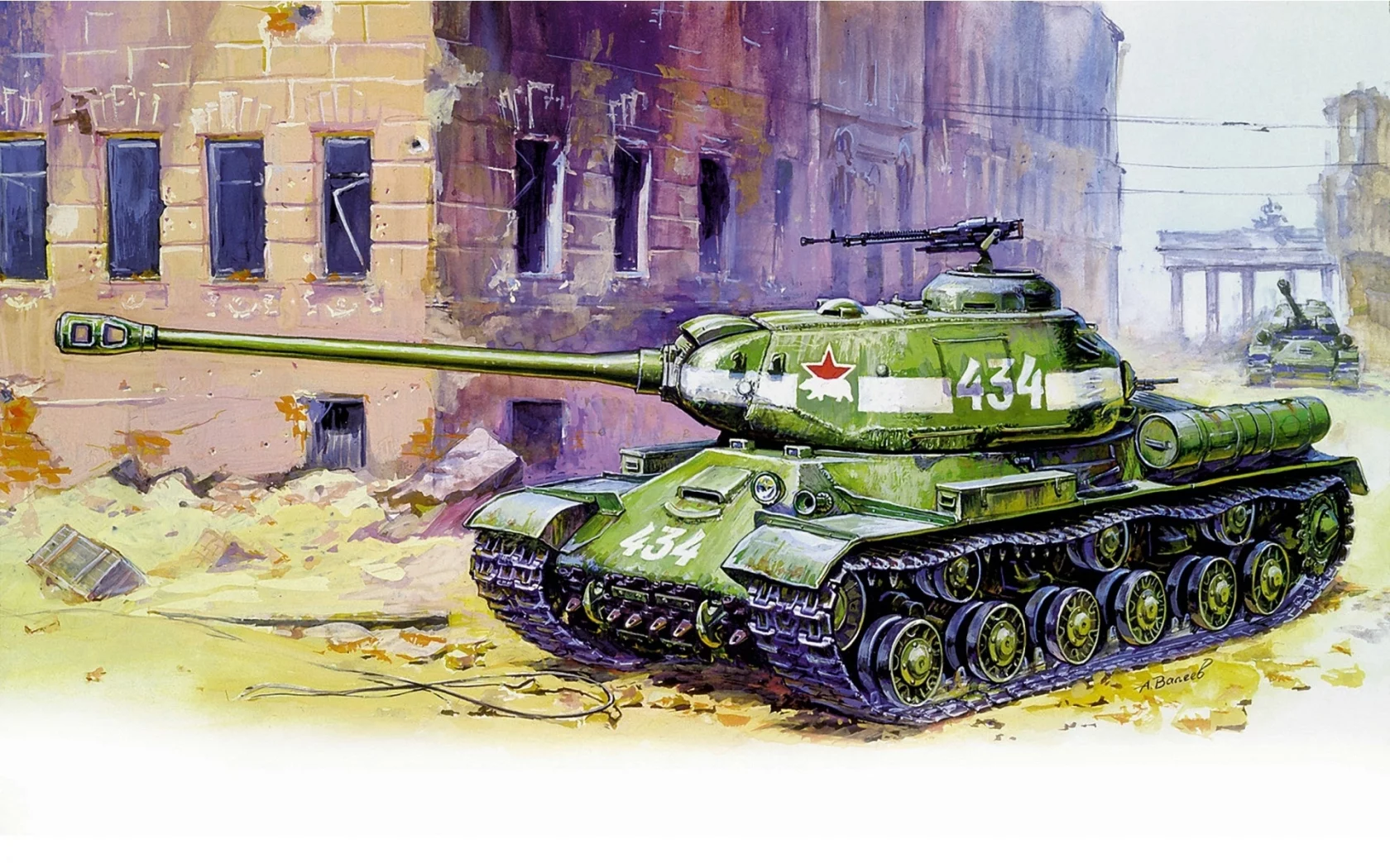 Ис-2, советский, танк, тяжелый