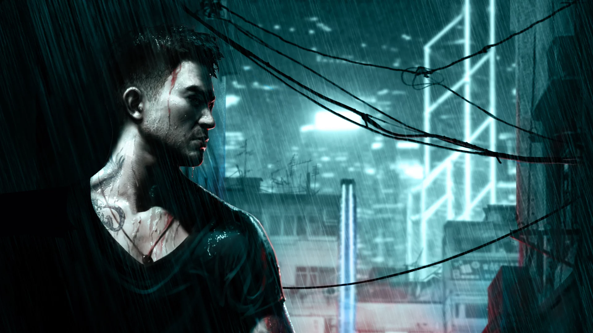 спящие псы, hong kong, гонконг, азиат, дождь, Sleeping dogs