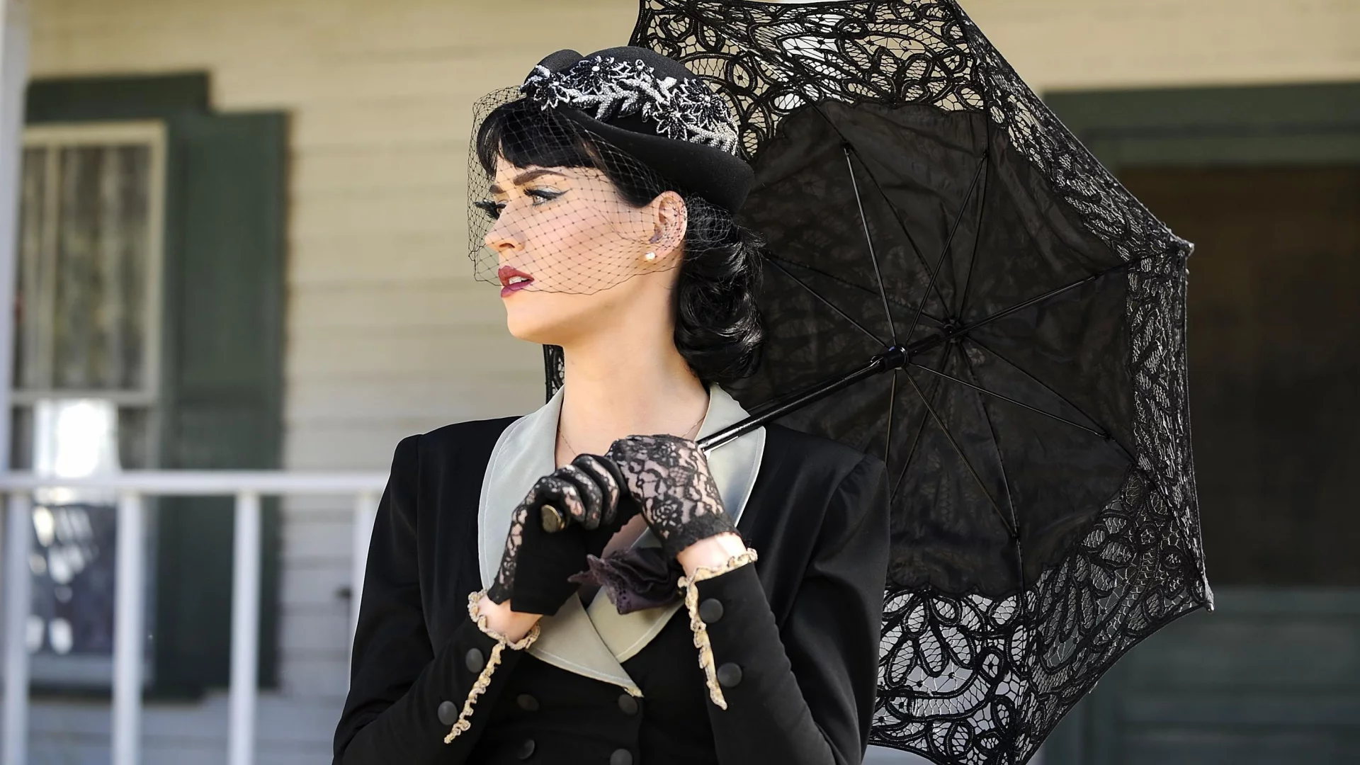 Кэти, певица, перри, зонт, черный, katy perry, знаменитость