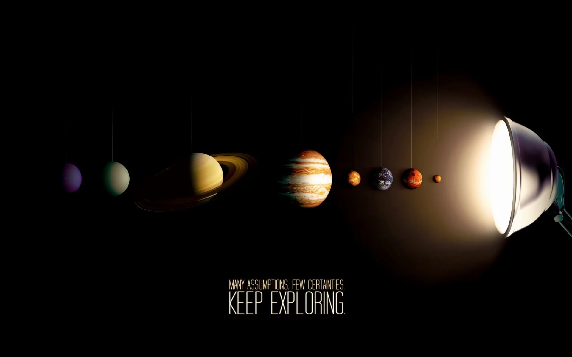 солнечная система, лампа, Planets