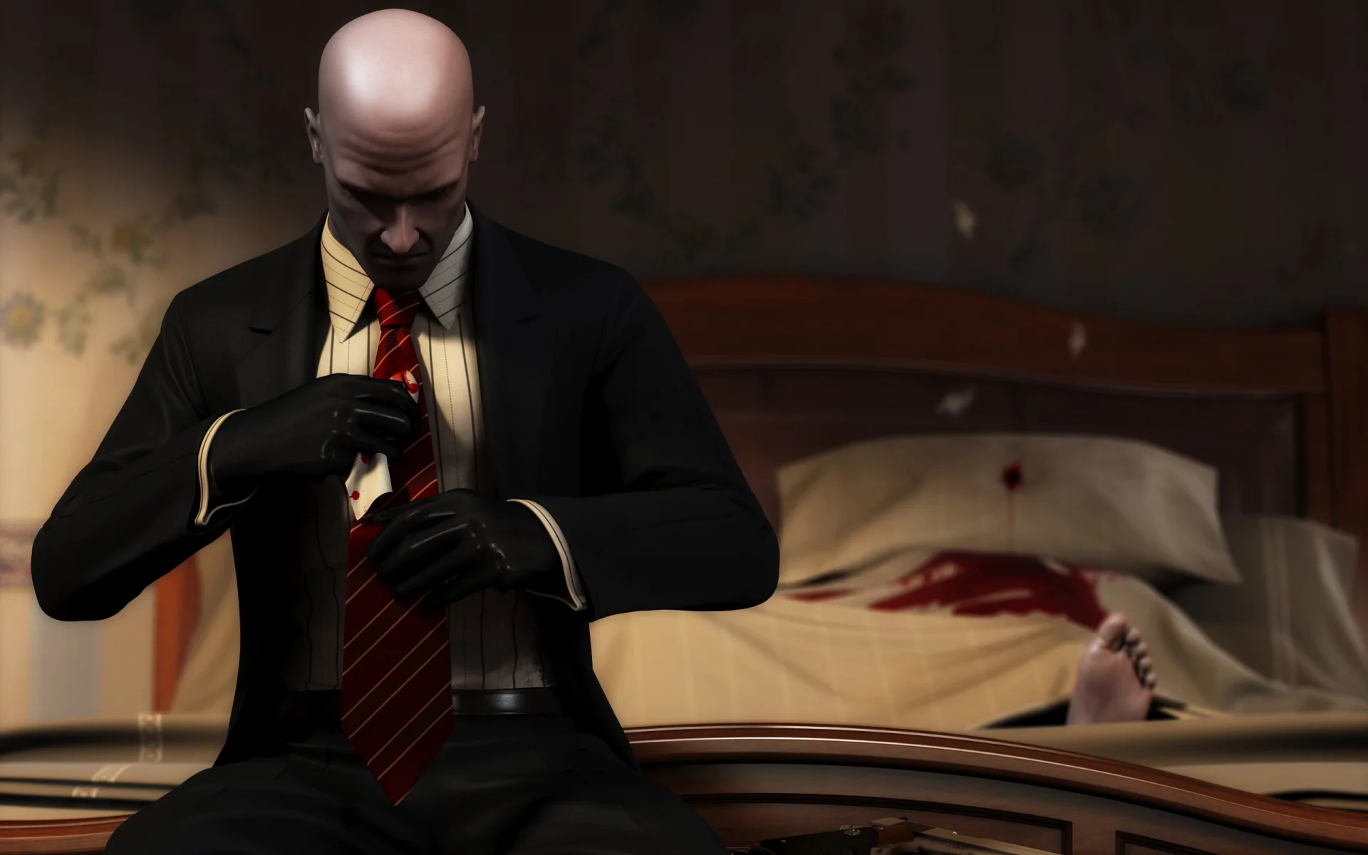47, труп, пистолет, кровь, Hitman blood money, кровавые деньги