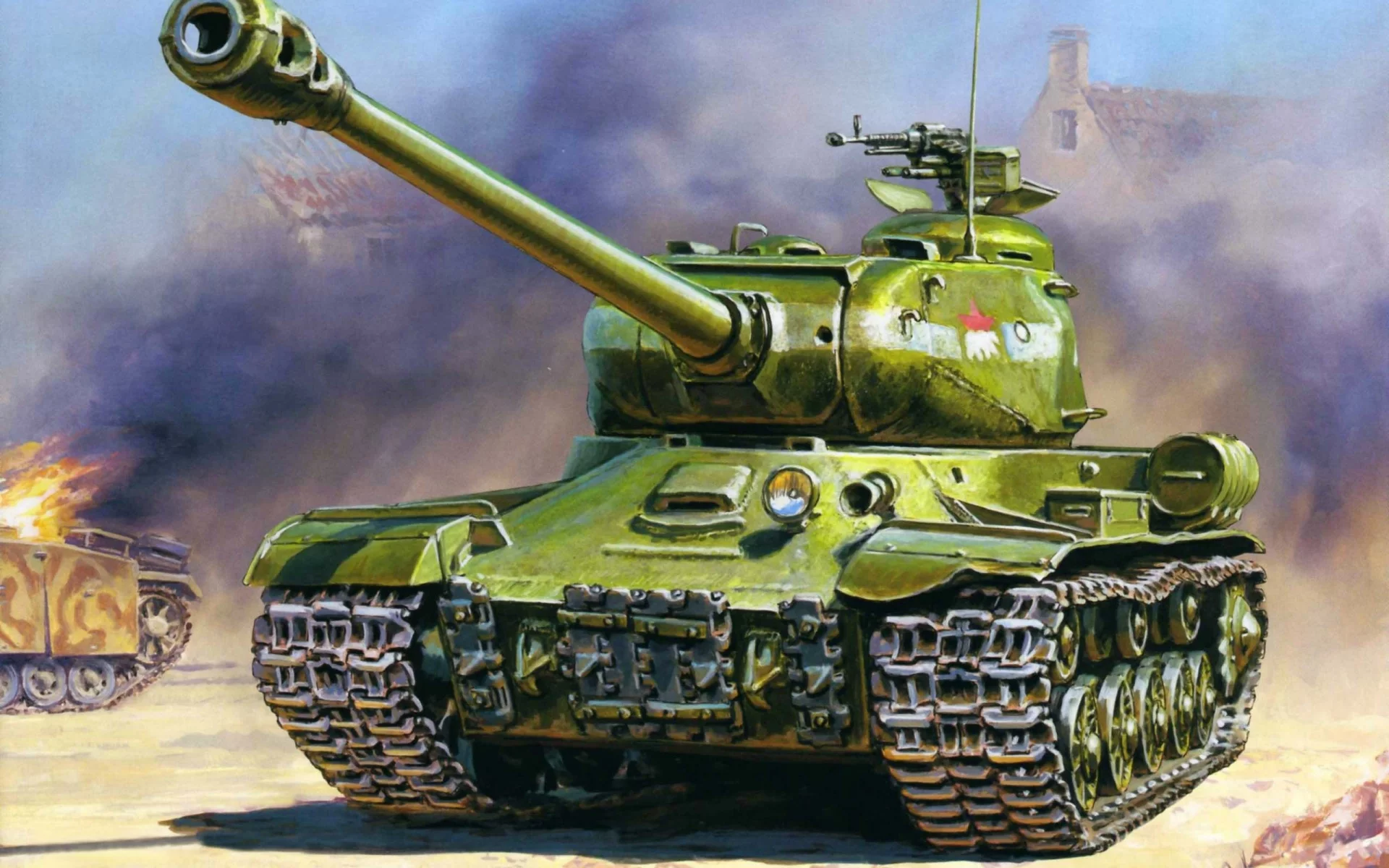 пушки, советский, прорыва, калибр, танк, тяжелый, Ис-2