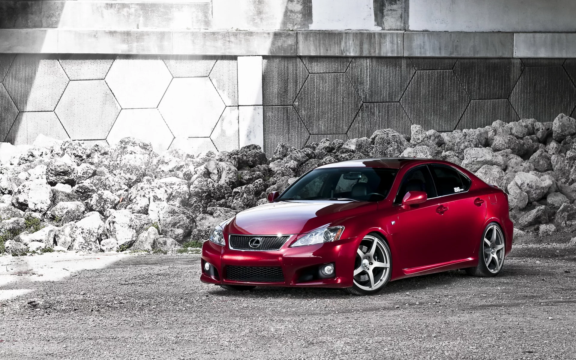 тюнинг, автомобиль, лексус, is, Lexus, красный