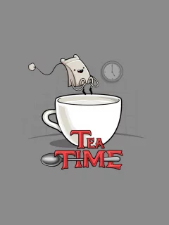 Adventure time, пародия, пакетик, tea time