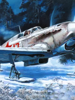 советский, с, як-7, одномоторный, истребитель, Самолет