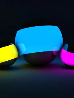 balls, 3D, фон, smooth, тени, CINEMA 4D, red, purple, blue, желтые, cinema 4d, гладкие, фиолетовые, dark, красные, yellow, светом, синие, шары, shadows, Blau, background, light, темные