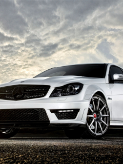 benz, vorsteiner, c63, Car, tuning, wallpapers, 2012, white, amg, beautiful, new, mercedes, coupe