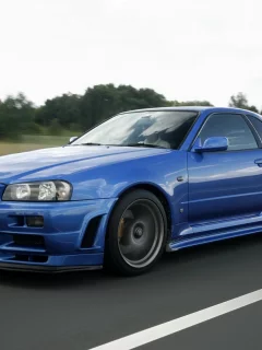 гтр, r34, ниссан, Nissan, gt-r, синий, skyline, скайлайн, v-spec