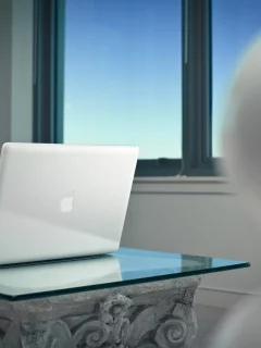 стол, Apple, ноутбук, macbook pro