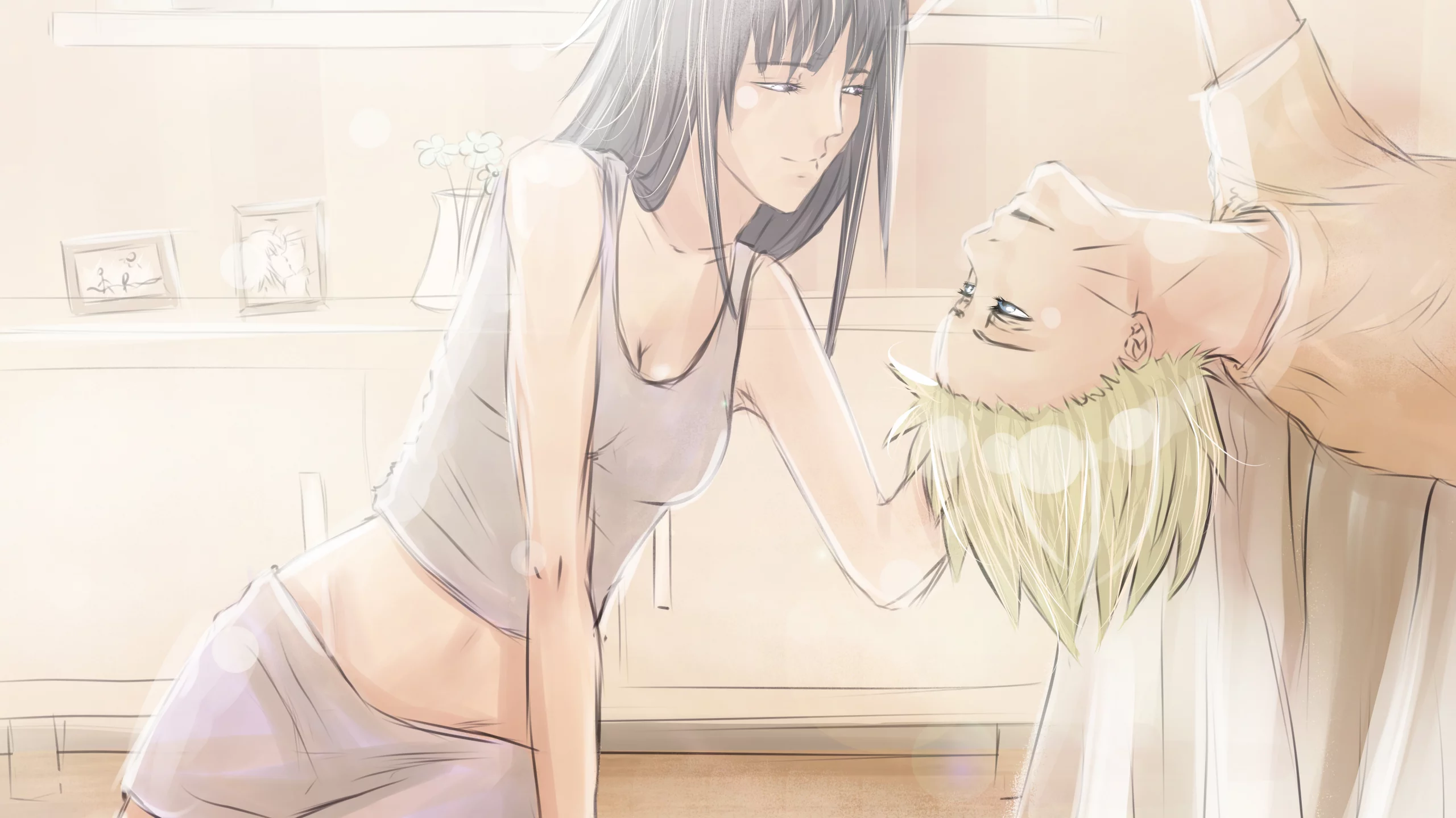 девушка, naruto, Арт, наруто, iddrif, hyuuga hinata, naruto uzumaki, аниме