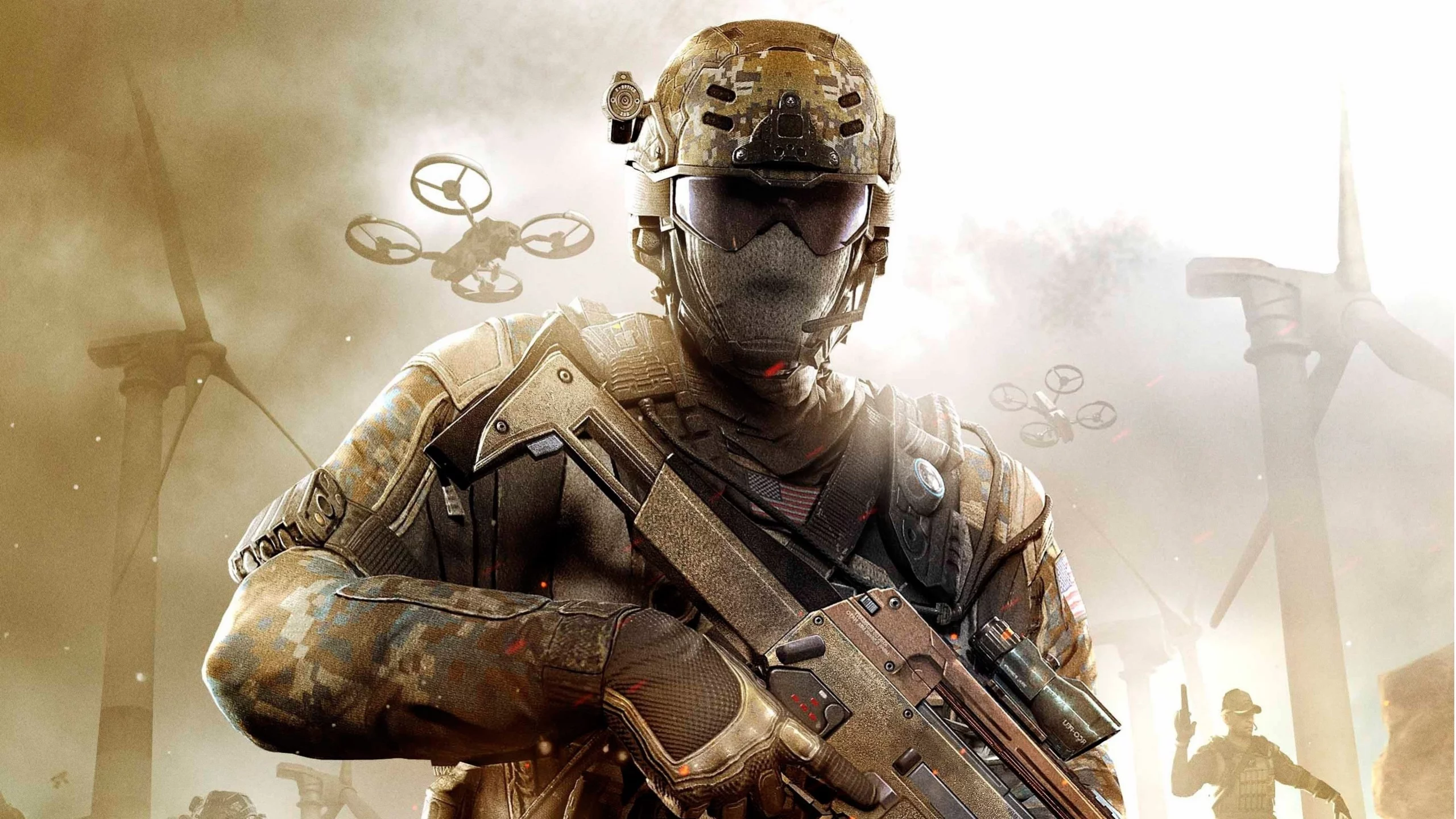 black ops 2, солдат, Call of duty, военный, ветряки, оружие