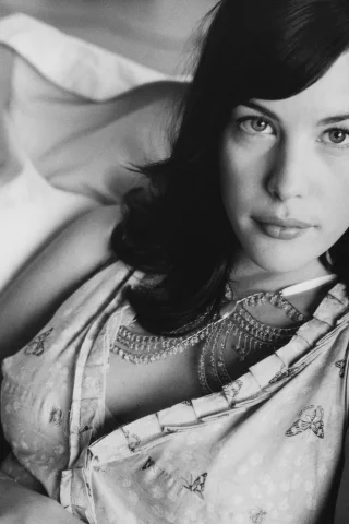 Лив Тайлер, women, актрисы, женщины, models, actress, модели, monochrome, брюнетки, brunettes, монохромный, Liv Tyler