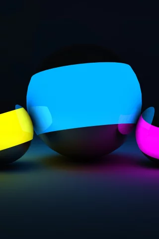 balls, 3D, фон, smooth, тени, CINEMA 4D, red, purple, blue, желтые, cinema 4d, гладкие, фиолетовые, dark, красные, yellow, светом, синие, шары, shadows, Blau, background, light, темные