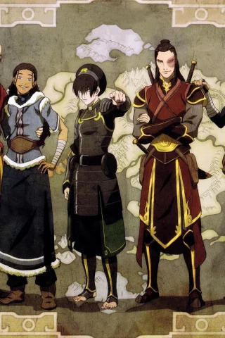 катара, сока, зуко, avatar, тоф, аватар, The legend of korra, аанг
