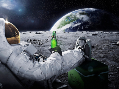 Earth, Moon Landing, пива, расслабляющий, Земля, outer space, relaxing, beers, Carlsberg, astronauts, космос, посадка на Луну, космонавты