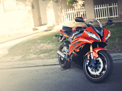 motorcycle, красный, мотоцикл, блик, Yamaha, yzf-r6, ямаха, red
