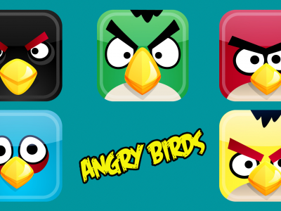 Angry birds, значки, птица