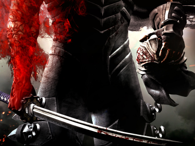 Воин, меч, красное, шлем, рубцы, кровь, броня, оружие