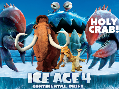 pirates, diego, Ice age 4, animated film, movie, continental drift, manny, crab, iceberg, sid
