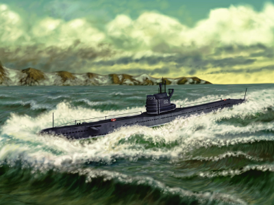 Флот, ссср, серия, submarine, 613, подводная, лодка, проект