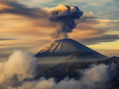 ява, semeru, вулкан семеру, Индонезия
