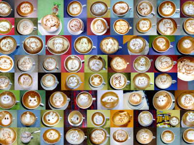 латте-арт, чашки, рисунки, Кофе, coffee-art
