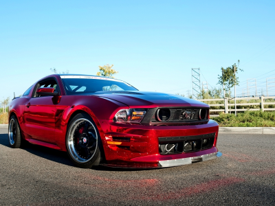 chrome, Car, mustang, wallpapers, tuning, red, beautiful, automobile, ford, desktop, gt500