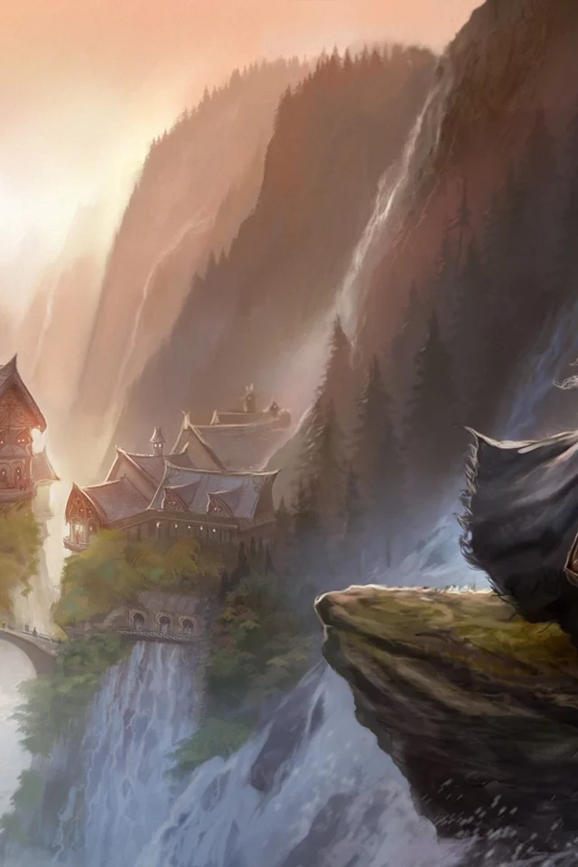 the hobbit, rivendell, an unexpected journey, хоббит, gandalf, гэндальф, Арт