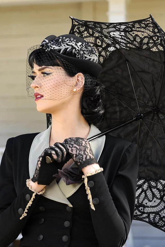 Кэти, певица, перри, зонт, черный, katy perry, знаменитость