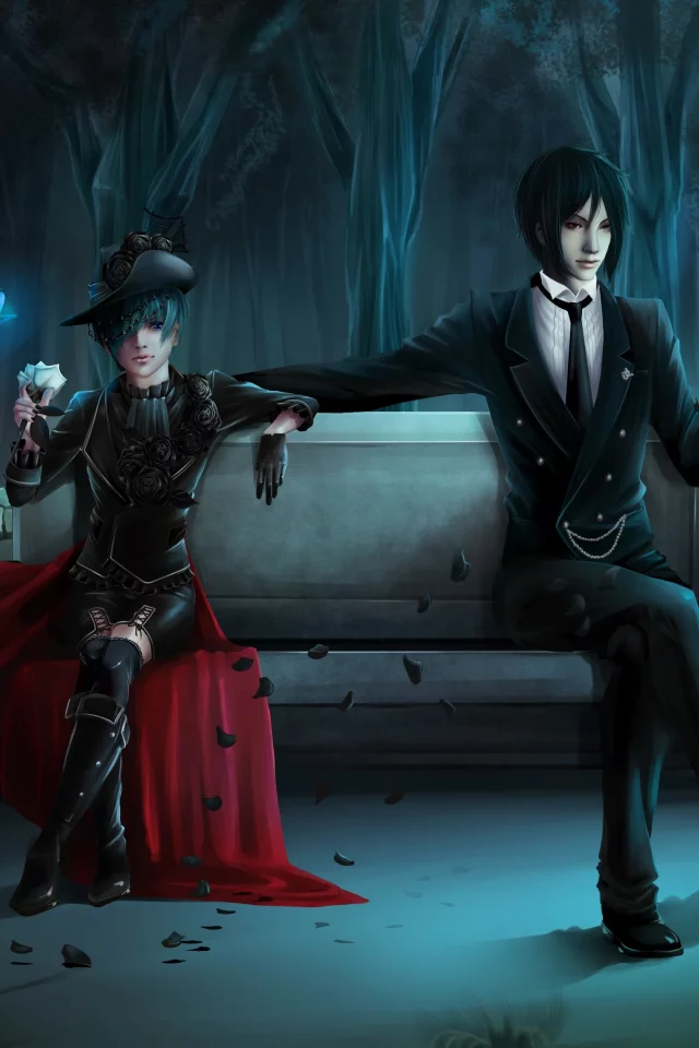 Арт, темный дворецкий, sebastian michaelis, kuroshitsuji