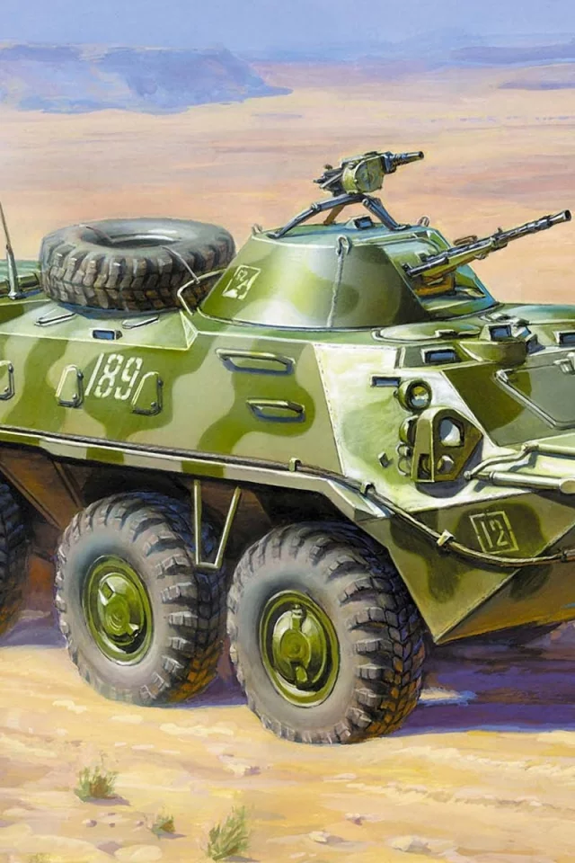Бтр-70, боевая, бронетранспортер, советский, колесная