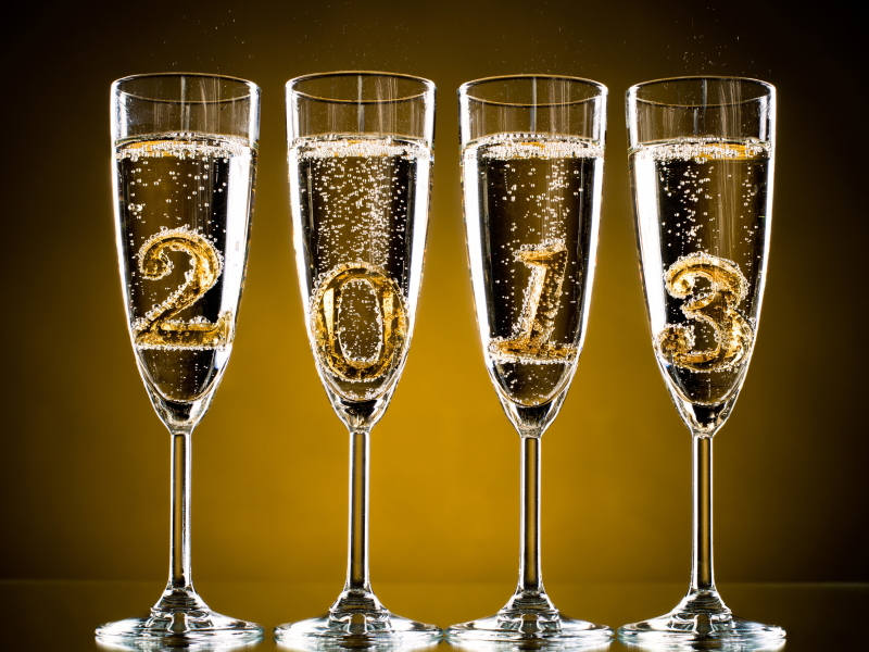 рождество, праздник, 2013, новый год, цифры, Шампанское