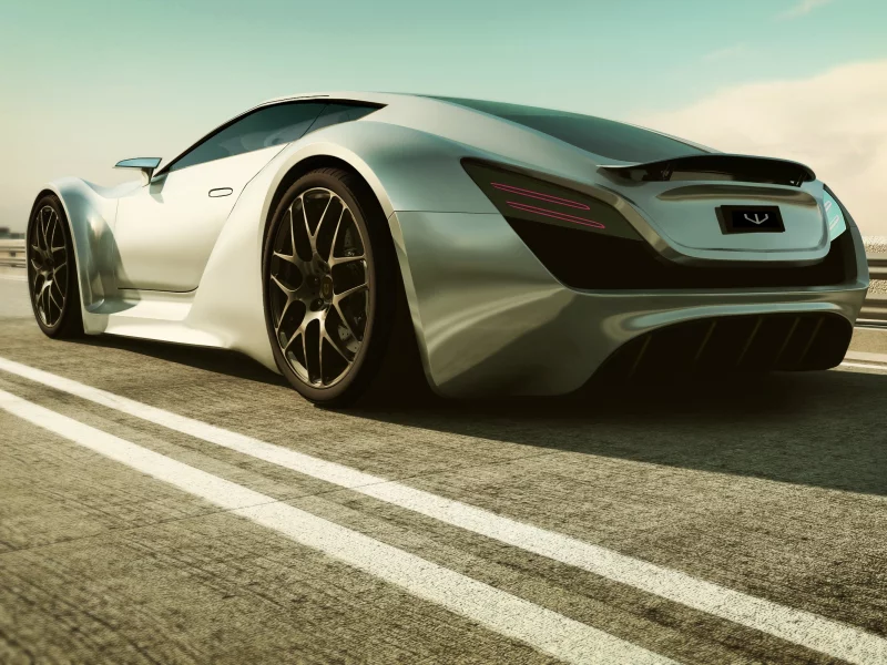 Арт, машина, дорога, суперкар, super monaco, bentley