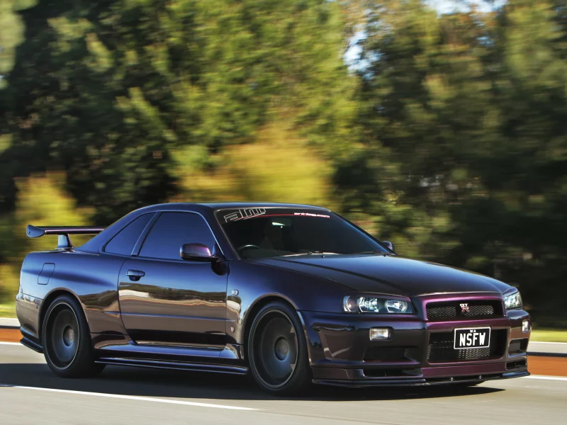 ниссан, скайлайн, r34, skyline, скорость, Nissan, front, gt-r