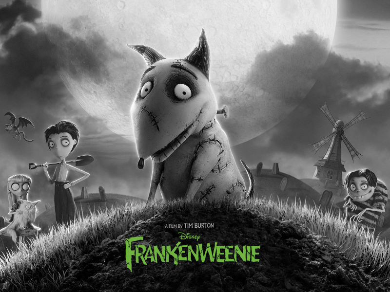 Frankenweenie, disney, мультфильм, tim burton, dog, франкенвини, собака