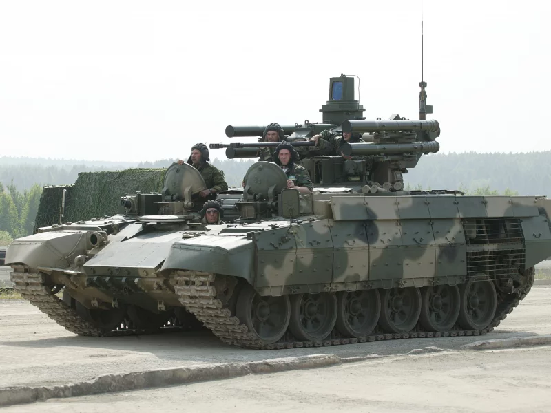 российская, Бмпт, поддержки, машина, боевая, танков