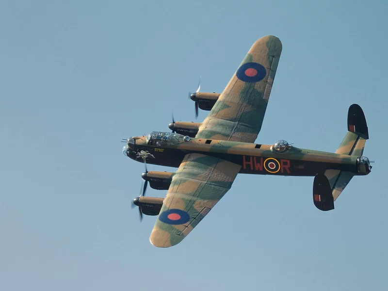 самолёт, небо, Avro lancaster