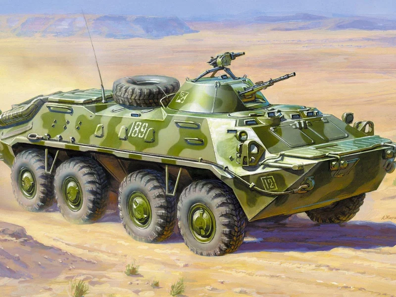 Бтр-70, боевая, бронетранспортер, советский, колесная