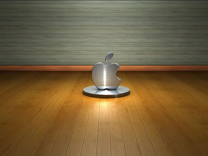 лого, дерево, метал, Hi-tech, стена, apple, пол