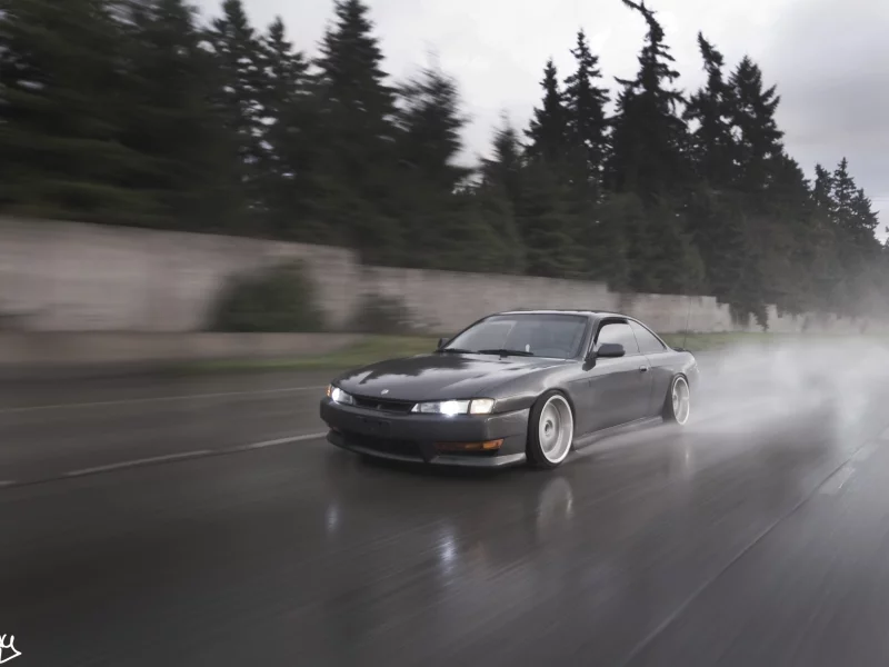 ниссан сильвия, Silvia, nissan silvia s14, дорога, скорость