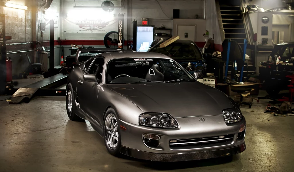 тюнинг, supra, тойота, передок, супра, спорткар, серый, Toyota