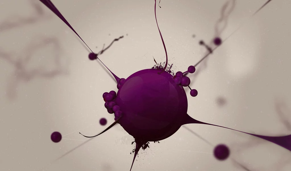 Abstraction, purple, gray, white