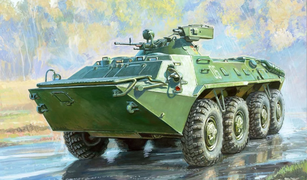 ма-7, бтр-70, Бронетранспортер, с, башней, рисунок