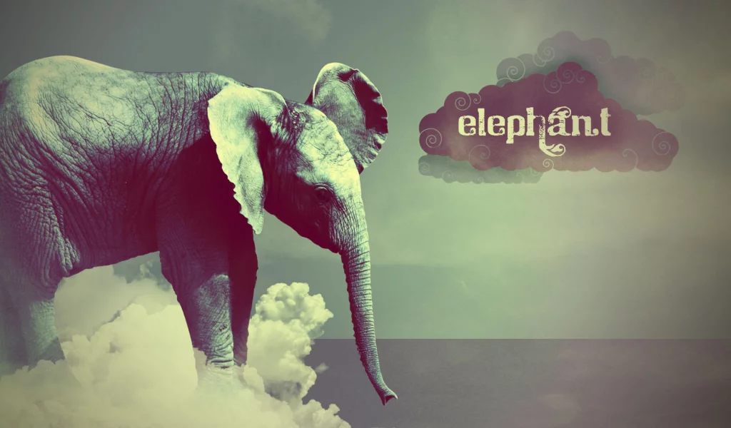 elephant, Слон, туча, стиль
